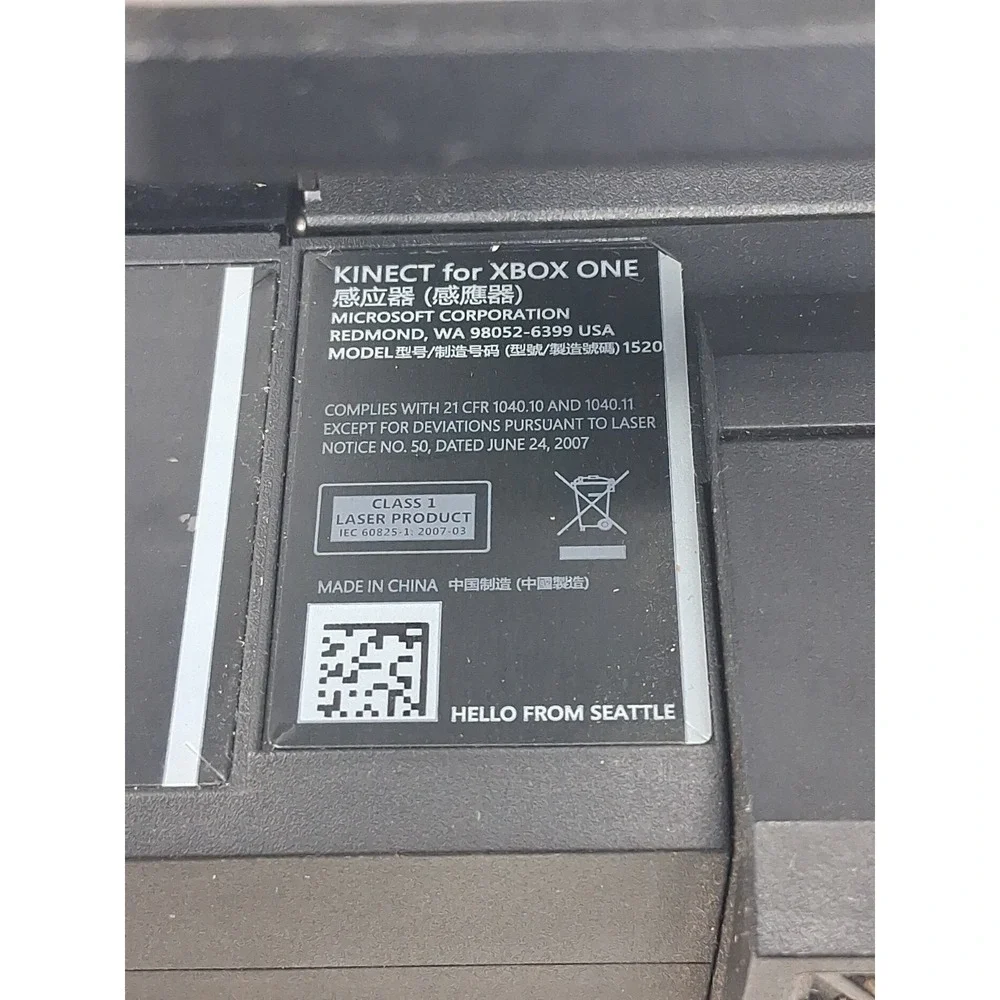 Microsoft Kinect Sensor Model 1520 Black for Xbox One Console. H